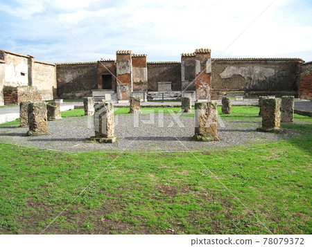 Pompeii ruins in Italy 78079372