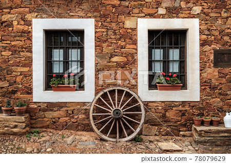 Castrillo de los Polvazares village in Leon, North-west of Spain. one of Maragateria Camino de Santiago Castrillo de los Polvazares village in Leon, North-west of Spain. one of Maragateria Camino de Santiago 78079629