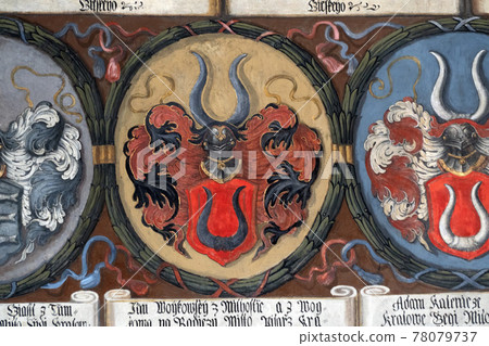 Prague dome caste building detail 78079737