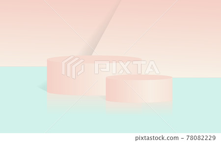 3d podium for advertising. Blank product stage. 78082229