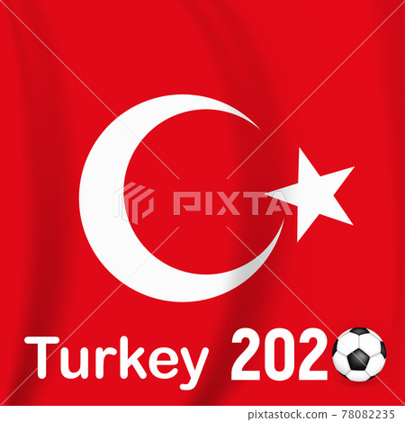 Football game background Turkey with flag. Championship. Vector Illustration Football game background Turkey with flag. Championship. Vector Illustration 78082235