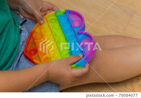 Antistress toy pop it fidget baby boy hands. 78084077