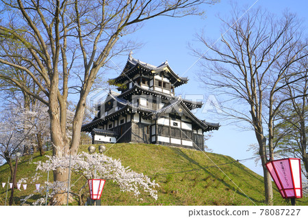 日本新潟縣上越市高田城和櫻花 78087227