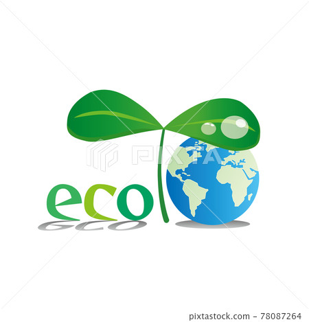 地球和幼葉的生態形象 78087264