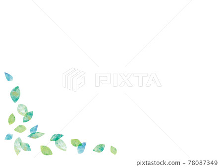 簡單的水彩風格葉子裝飾 簡單的水彩風格葉子裝飾 78087349