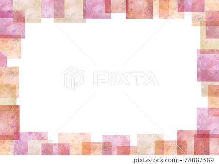 Warm watercolor frame frame Warm watercolor frame frame 78087389