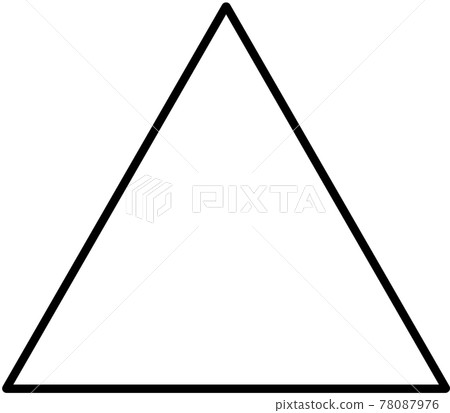 Illustration material of figure triangle 78087976