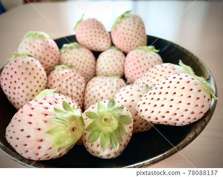 Stock Photos: Pearl White on a Black Plate 78088137