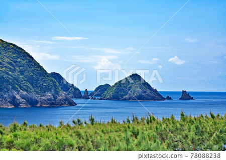 [照照館展望台的風景]鹿兒島縣南佐摩市薄之築房 78088238
