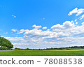 Blue sky white cloud 78088538