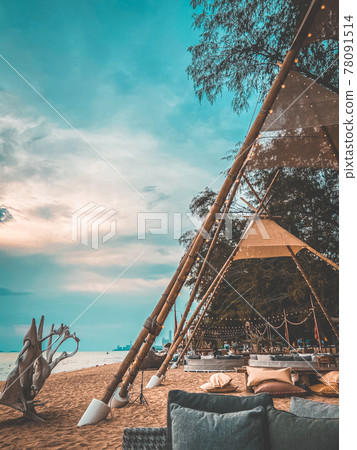 Relax on the beach in Jomtien, Pattaya, Chonburi, Thailand 78091514