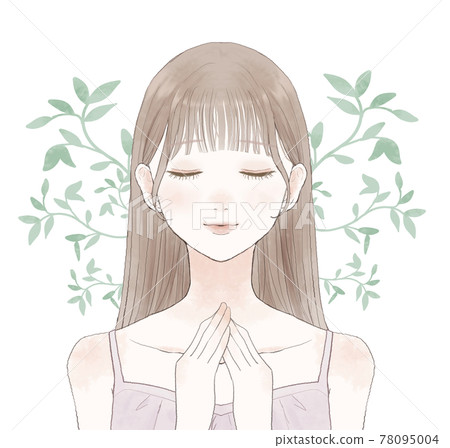 Skin care botanical image 78095004