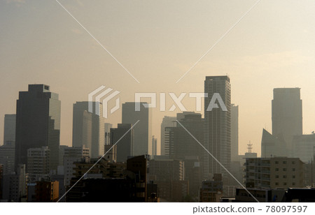 Yellow sand day / cityscape Yellow sand day / cityscape 78097597