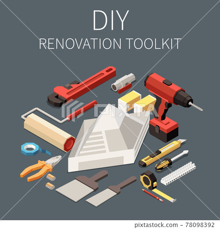 DIY Toolkit Illustration 78098392