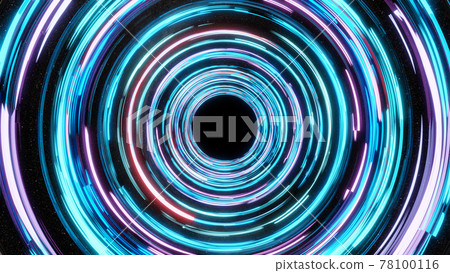 Abstract neon background. Glowing spiral with starfield Abstract neon background. Glowing spiral with starfield 78100116