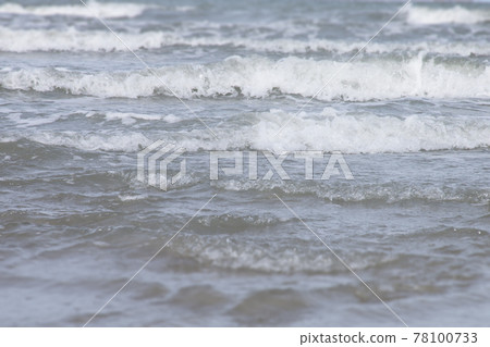Soft wave of the sea on the beach. Soft wave of the sea on the beach. 78100733