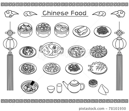 chinese, chuka, vector 78101930