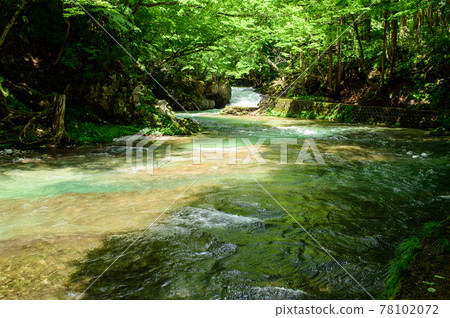 Funoshi-no-taki walking path Akita Prefecture 78102072