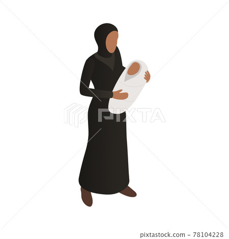 Isometric Refugee Icon 78104228