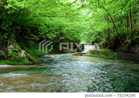 Funoshi-no-taki walking path Akita Prefecture Funoshi-no-taki walking path Akita Prefecture 78104295