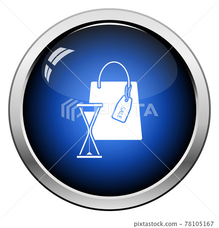 Sale Bag With Hourglass Icon 78105167