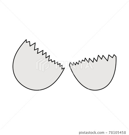 Empty Egg Shell Icon 78105458