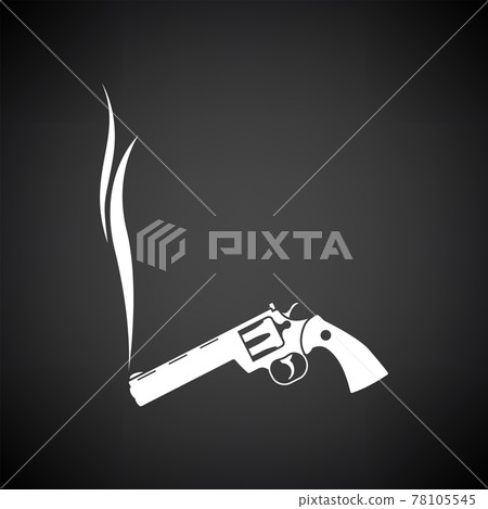 Smoking Revolver Icon Smoking Revolver Icon 78105545