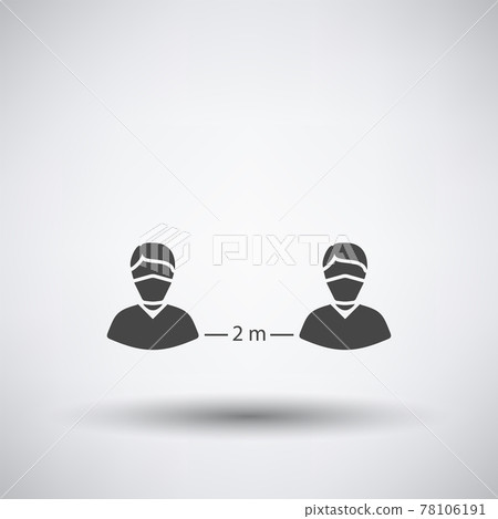 Social Distance Icon Social Distance Icon 78106191