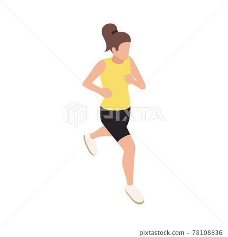 Running Woman Icon 78108836