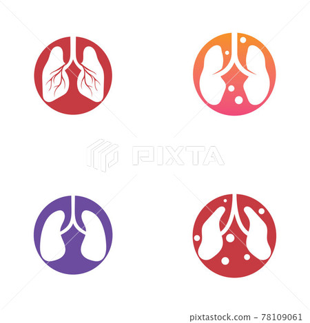 Lungs Care Logo Template Design Vector, Lungs health Design Concept,Creative, - Vector Lungs Care Logo Template Design Vector, Lungs health Design Concept,Creative, - Vector 78109061
