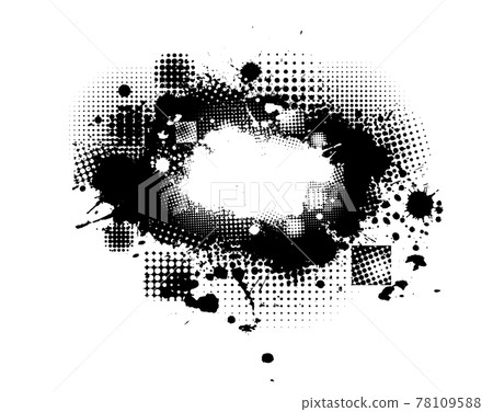 Frame of blots. Grunge Design Element. Brush Strokes. Vector illustration Frame of blots. Grunge Design Element. Brush Strokes. Vector illustration 78109588