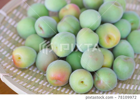 Blue plum on the colander Blue plum on the colander 78109972
