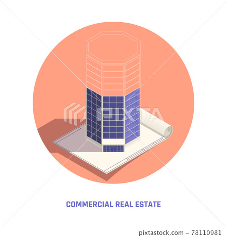 Real Estate Isometric Composition - Stock Illustration [78110981] - PIXTA
