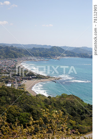 4月，千葉縣阿波郡慶南町能古里山日本寺山丘站展望台到立山 78112905