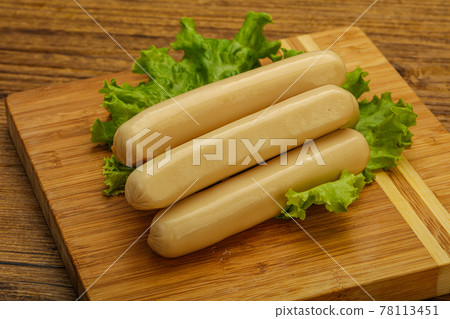Chicken white sausage with salad 78113451