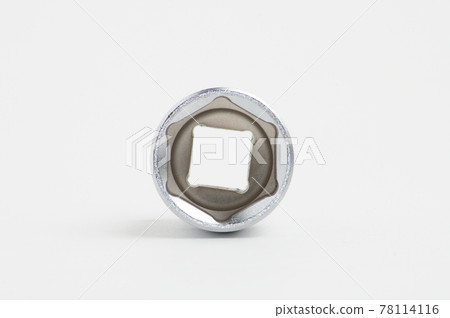 Wrench for nuts and bolts on a white background 78114116