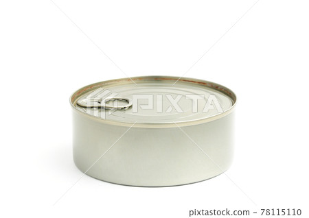 Iron tin can on white background 78115110