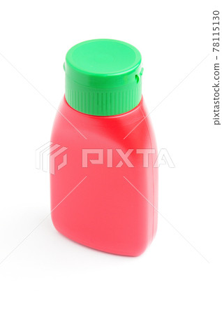 Red bottle on white background Red bottle on white background 78115130