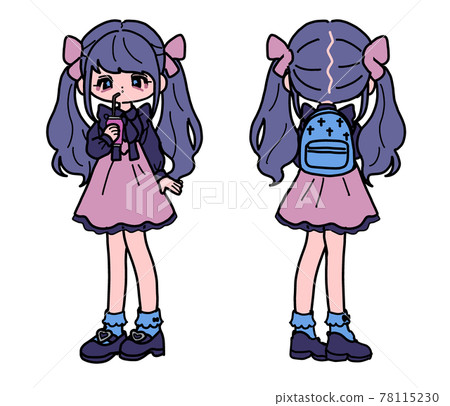 Mine-based girls Mass-produced girls Whole body purple 78115230