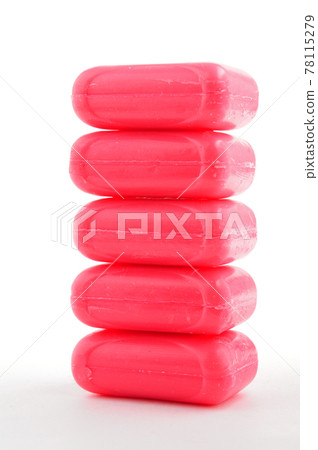 Soap for household use on a white background 78115279