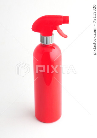 Chemical spray bottle on white background 78115320