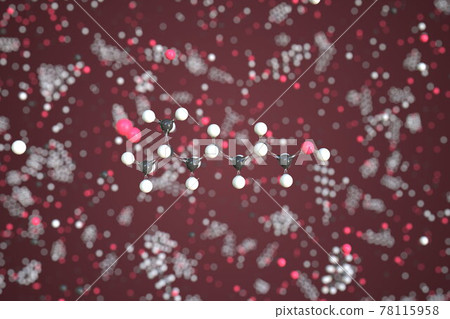 Isooctanol molecule made with balls, conceptual molecular model. Chemical 3d rendering Isooctanol molecule made with balls, conceptual molecular model. Chemical 3d rendering 78115958