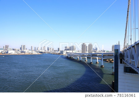 View from Rainbow Bridge Toyosu Market Toyosu Market View from Rainbow Bridge Toyosu Market Toyosu Market 78116361