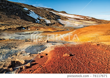 Krysuvik sulphuric area in Iceland 78117671