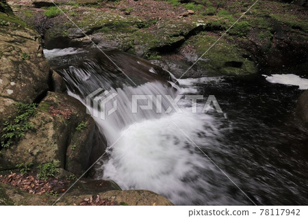 Fresh green red-eye-red waterfall Fresh green red-eye-red waterfall 78117942
