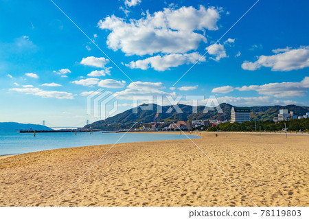 Suma Seaside Park in late autumn at Suma Ward, Kobe City, Hyogo Prefecture 78119803
