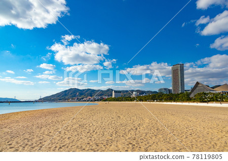 Suma Seaside Park in late autumn at Suma Ward, Kobe City, Hyogo Prefecture 78119805