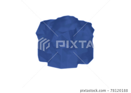 Abstract object of yellow color printed by 3d printer isolated white background. 78120188