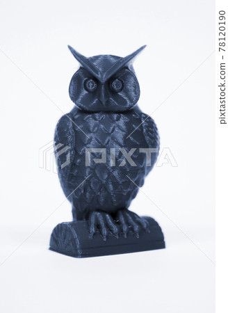 Abstract object printed by 3d printer isolated on white background. Abstract object printed by 3d printer isolated on white background. 78120190