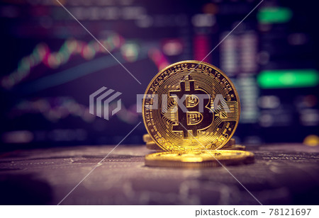 Bitcoin gold cryptocurrency blockchain technology And trading background with cryptocurrency chart concept. Bitcoin gold cryptocurrency blockchain technology And trading background with cryptocurrency chart concept. 78121697